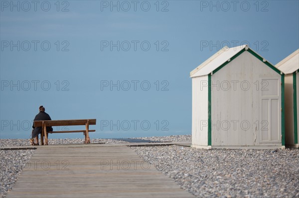 Cayeux-Sur-Mer (Baie de Somme, France), cabines de plage