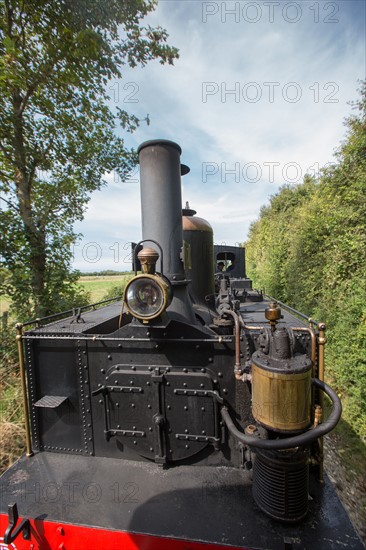 Le Crotoy (Baie de Somme, France), train touristique à vapeur