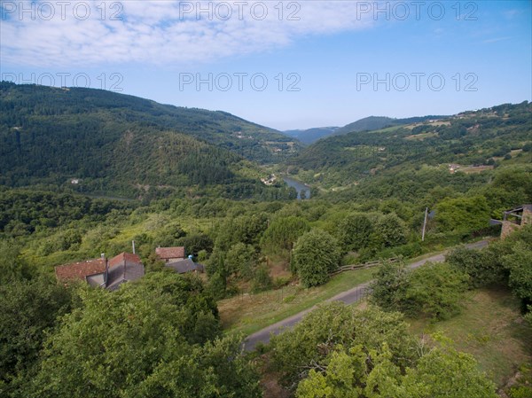 Panorama over the Regional nature park of Grands Causses