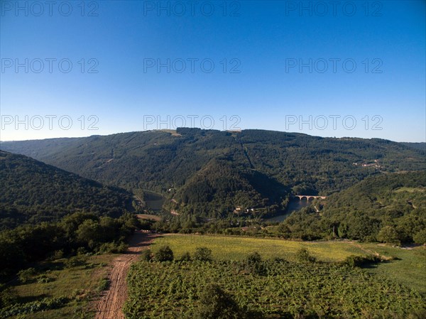 Panorama over the Regional nature park of Grands Causses