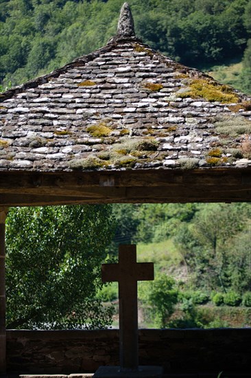 Detail of slate roof