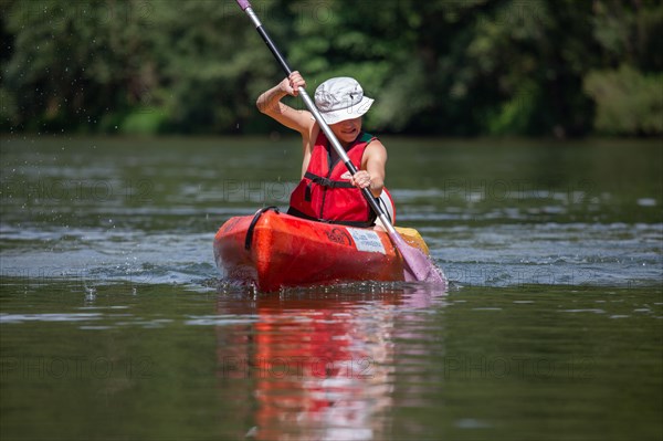 Kayaking on the Tarn river