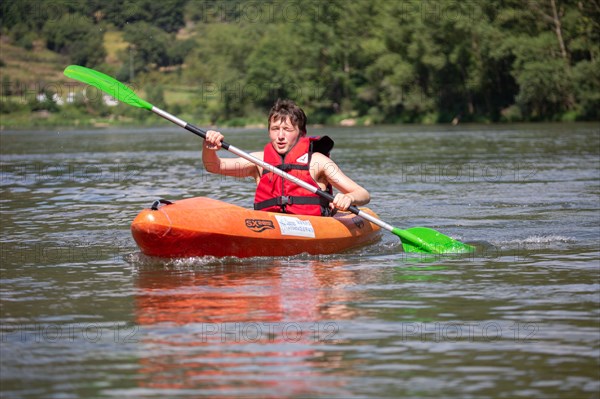 Kayaking on the Tarn river