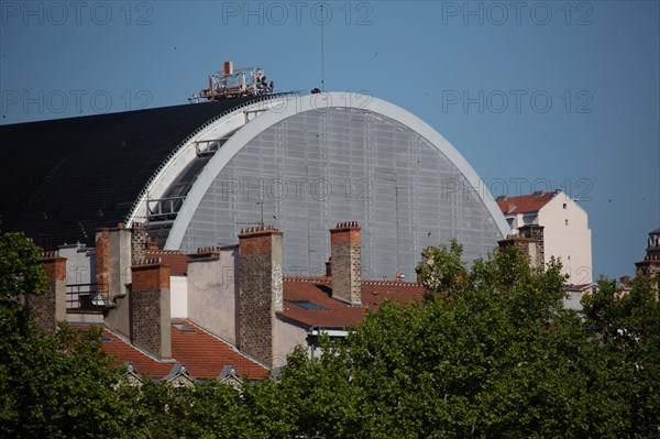 Lyon, quays of the Rhône, dome of the opera