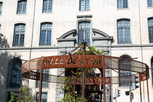 Lyon, Jean Moulin stand on the quay