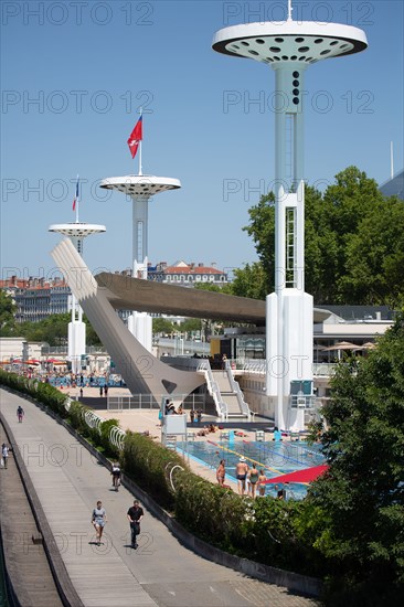 Lyon, Centre Nautique Tony Bertrand, piscine extérieure