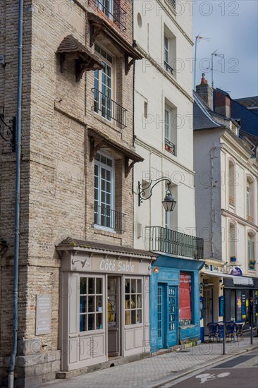 Dieppe, facades of shops