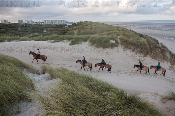 Le Touquet Paris Plage, cavaliers sur la plage