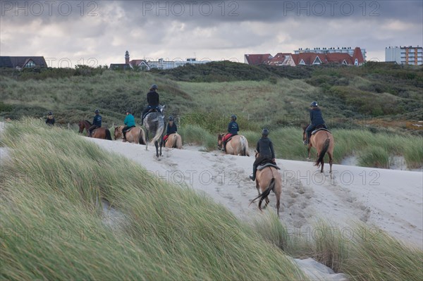 Le Touquet Paris Plage, cavaliers sur la plage