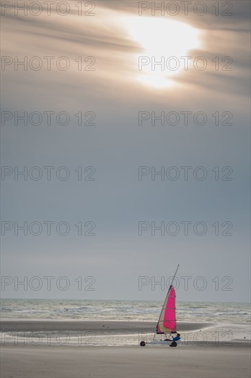 Le Touquet Paris Plage, char à voile sur la plage