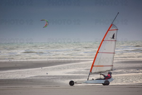 Le Touquet Paris Plage, sand yacht on the beach