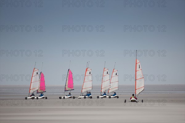 Le Touquet Paris Plage, char à voile sur la plage