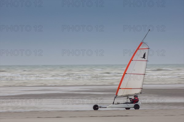 Le Touquet Paris Plage, char à voile sur la plage