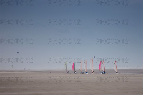 Le Touquet Paris Plage, char à voile sur la plage