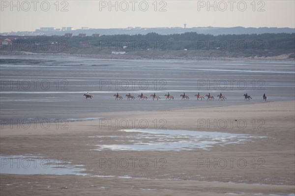 Le Touquet Paris Plage, cavaliers sur la plage