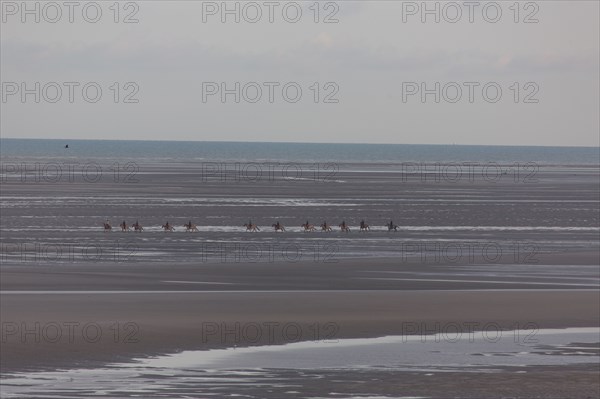 Le Touquet Paris Plage, cavaliers sur la plage