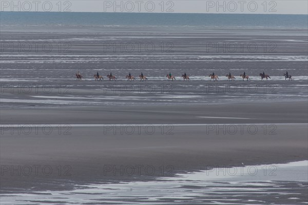 Le Touquet Paris Plage, riders on the beach