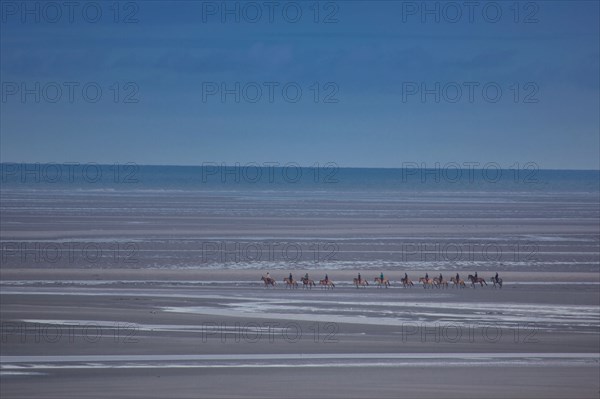 Le Touquet Paris Plage, cavaliers sur la plage