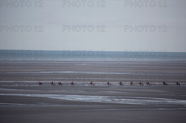 Le Touquet Paris Plage, cavaliers sur la plage