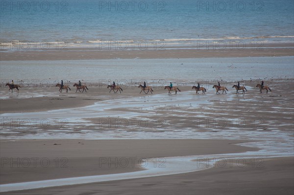Le Touquet Paris Plage, cavaliers sur la plage