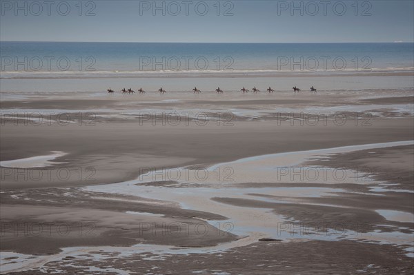 Le Touquet Paris Plage, cavaliers sur la plage