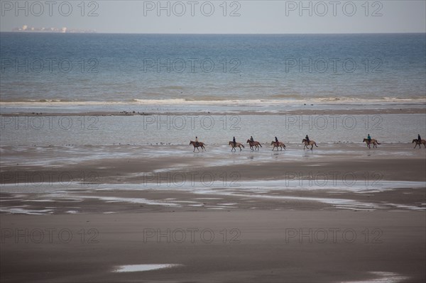 Le Touquet Paris Plage, cavaliers sur la plage