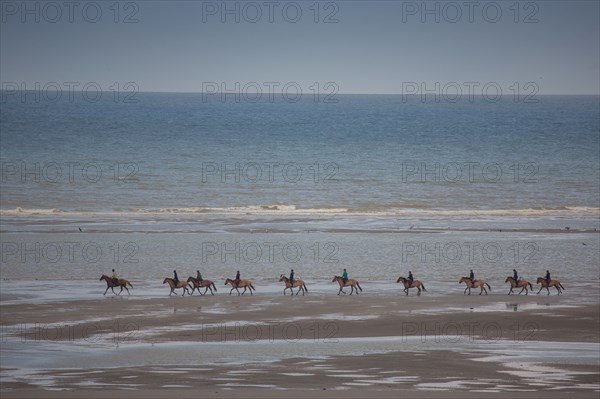 Le Touquet Paris Plage, cavaliers sur la plage