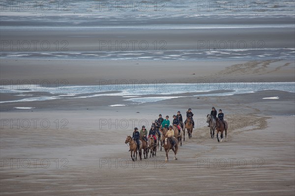 Le Touquet Paris Plage, cavaliers sur la plage