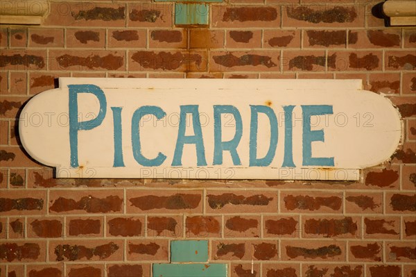 Mers les Bains, plaque de maison "Picardie"