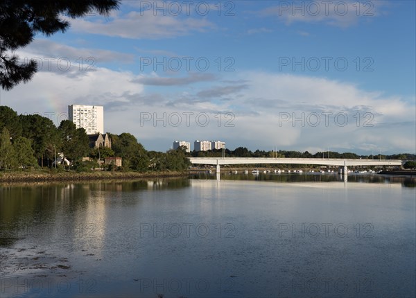 Lorient, Boulevard du Scorff, promenade piétons et vélos