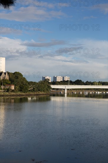 Lorient, Boulevard du Scorff, promenade piétons et vélos