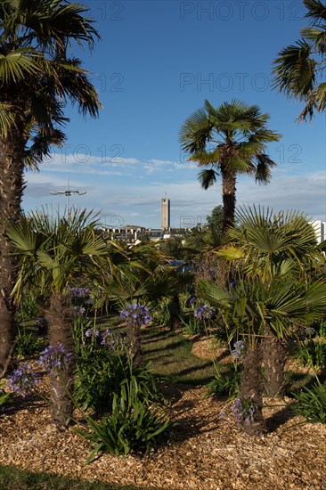 Lorient, garden of the Scorff hospital