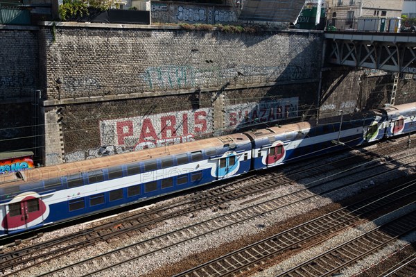 Paris, voies ferrées au-dessus de la Gare Saint-Lazare