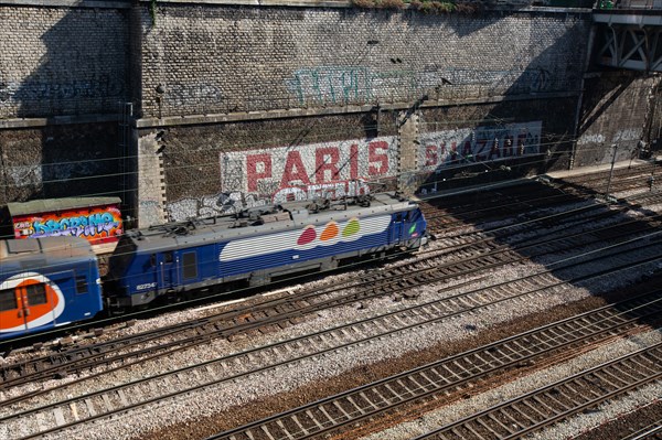 Paris, voies ferrées au-dessus de la Gare Saint-Lazare