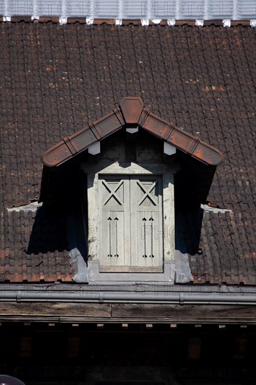 Paris, skylight, dormer dans le the Batignolles neighborhood