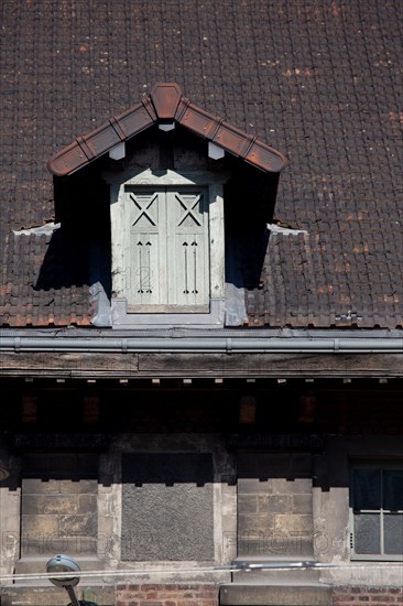 Paris, skylight, dormer dans le the Batignolles neighborhood