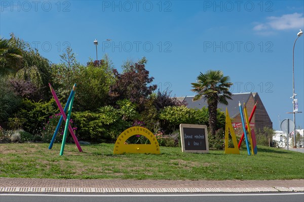 Etaples-sur-Mer, rond point du boulevard Billet