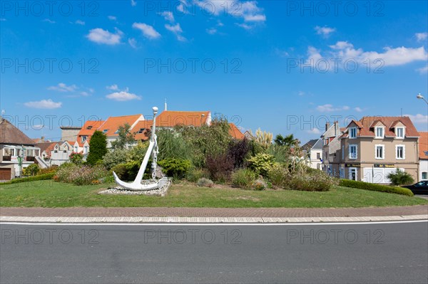 Etaples-sur-Mer, roundabout of the boulevard Billet