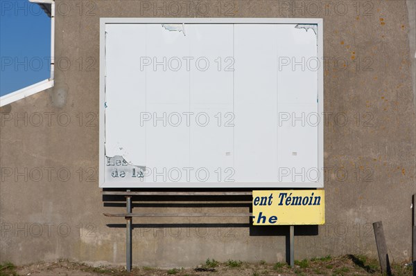 Merlimont Plage, panneau publicitaire