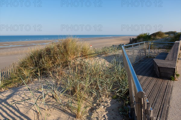 Merlimont Plage, bande dunaire sur le front de mer