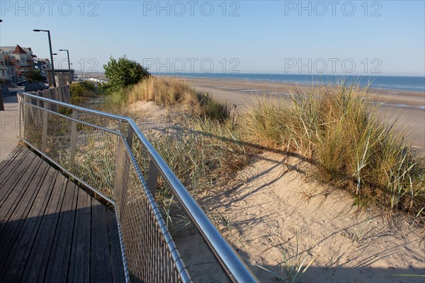 Merlimont Plage, bande dunaire sur le front de mer