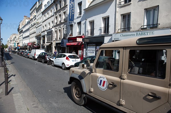 Paris, rue de la Gaité, opération Vigipirate