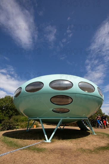 Le Havre, hanging gardens, Fort de Sainte Adresse, Futuro House designed by Matti Suuronen