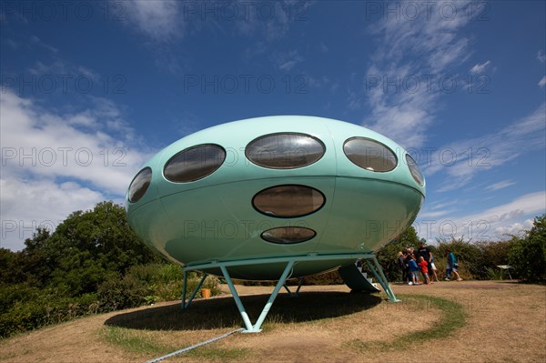 Le Havre, jardins suspendus, Fort de Sainte Adresse, Futuro House de Matti Suuronen