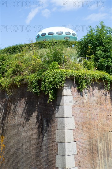 Le Havre, hanging gardens, Fort de Sainte Adresse, Futuro House designed by Matti Suuronen