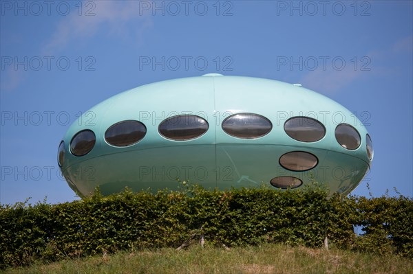 Le Havre, hanging gardens, Fort de Sainte Adresse, Futuro House designed by Matti Suuronen