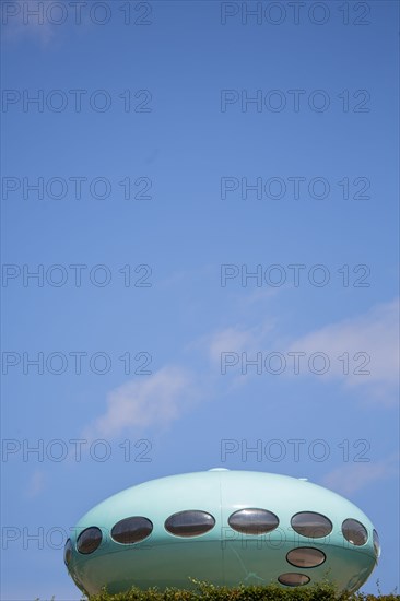 Le Havre, hanging gardens, Fort de Sainte Adresse, Futuro House designed by Matti Suuronen