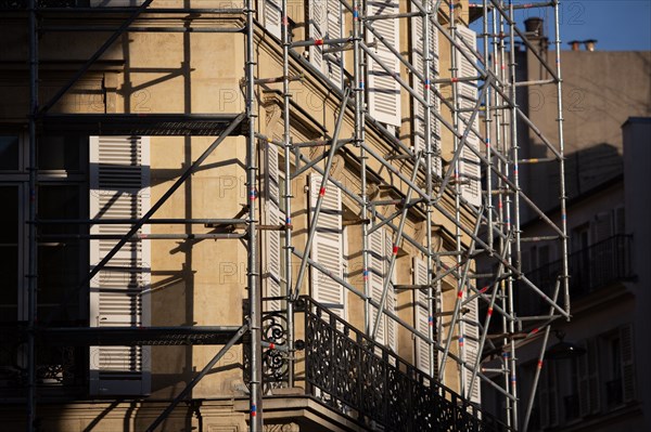 Paris, building restoration