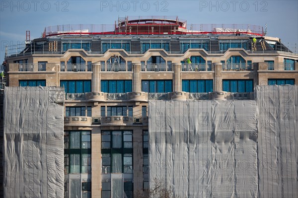 Paris, La Samaritaine under construction, ongoing work