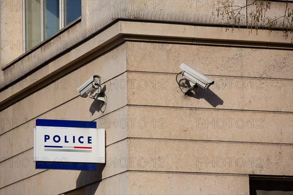 Paris, sign of a police station